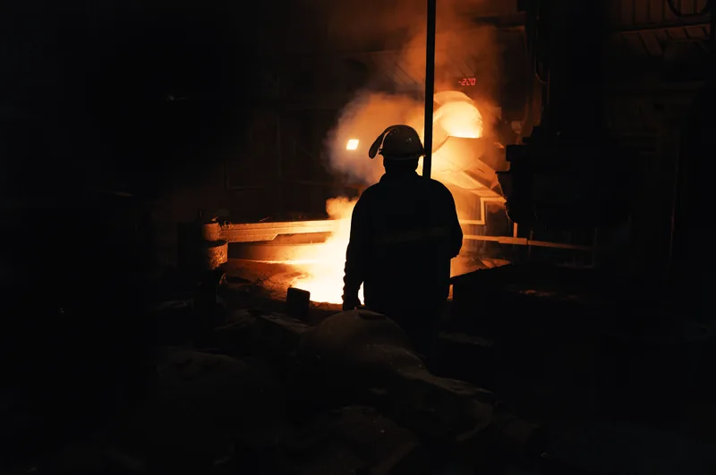 Reportaje fotográfico en el centro de producción de la fundición de Vénissieux, Lyon
