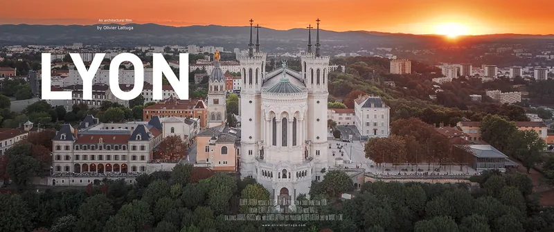 Poster for the film Lyon: Fourvière at sunset
