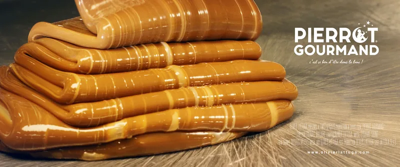 Cartel del vídeo Pierrot Gourmand: caramelo en la línea de producción de Altillac
