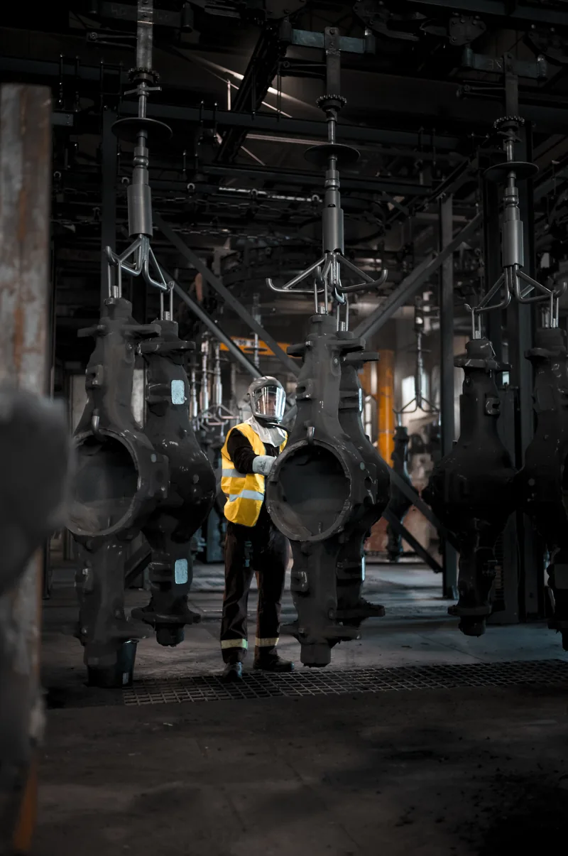 Reportaje fotográfico en el centro de producción de la fundición de Vénissieux, Lyon