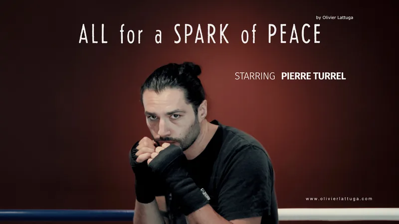 Poster for the documentary All for a Spark of Peace featuring Pierre Turrel